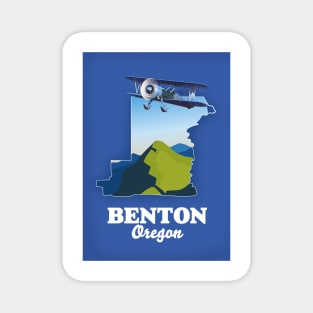 Benton Oregon Travel Map Magnet