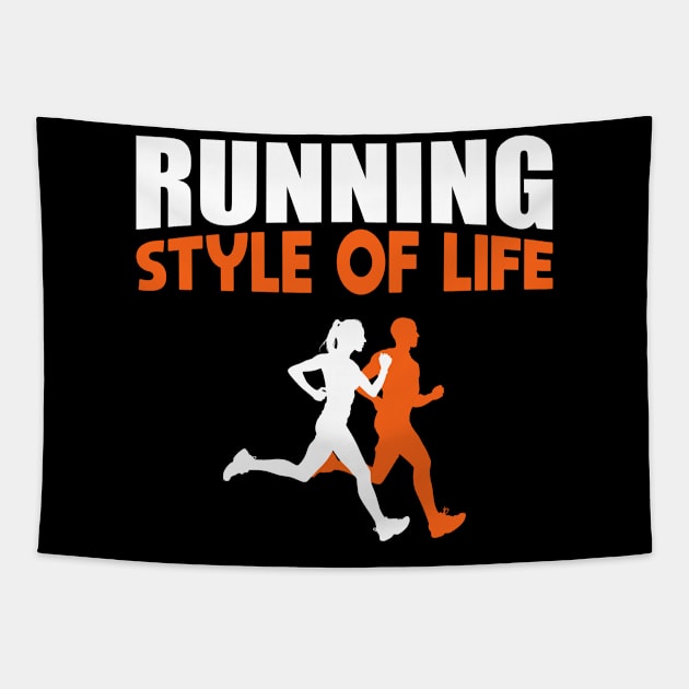 Running Lifestyle Passion Jogging Running Tapestry by B-BUZZ