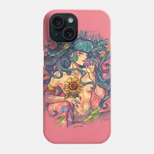 Flower Lady Phone Case