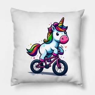 Biker Unicorn Pillow