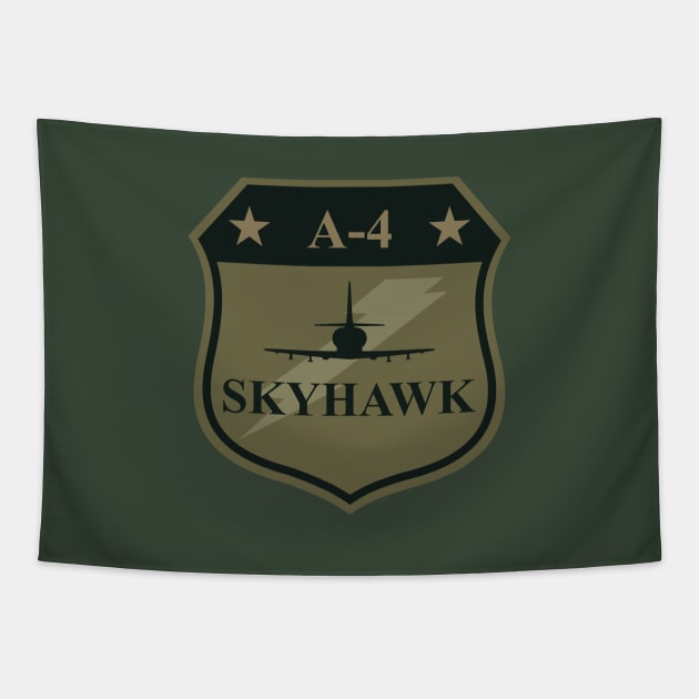 A-4 Skyhawk Patch (subdued) Tapestry by Tailgunnerstudios