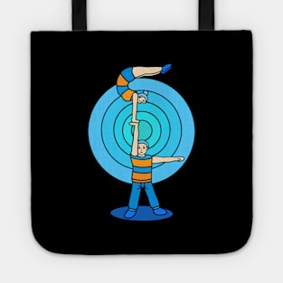 Cartoony pair gymnastic Tote