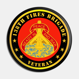 138th Fires Bde DUI  - Veteran Pin