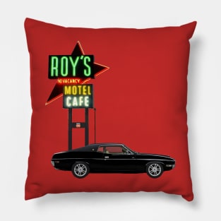 Classic Ford Coupe at Roy's Motel Cafe Pillow