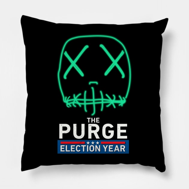 Lady Liberty Mask THE PURGE - The Purge - Pillow | TeePublic