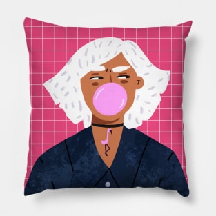 Girl with Bubblegum Pillow