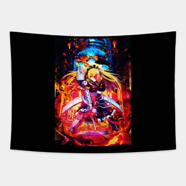 Red Sneak and Charge Maid Tapestry by hustlart
