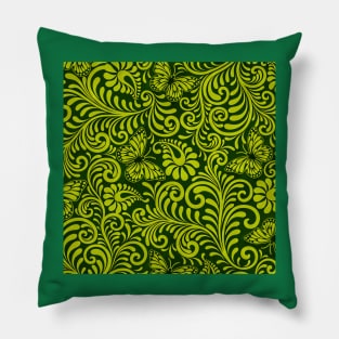 Butterfly and flower pattern Pillow