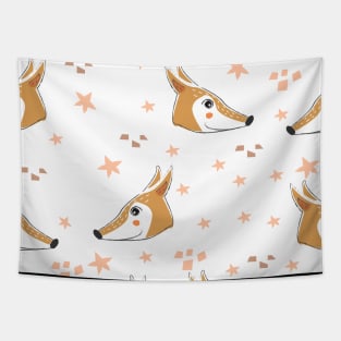 Fox Pattern Tapestry