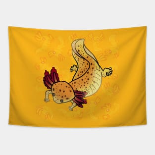 Copper axolotl mud puppy shirt Tapestry