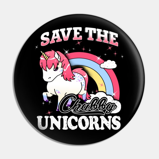 Save The Chubby Unicorn Pin by jonetressie