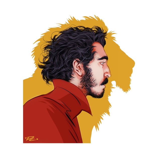 Dev Patel - An illustration by Paul Cemmick by PLAYDIGITAL2020