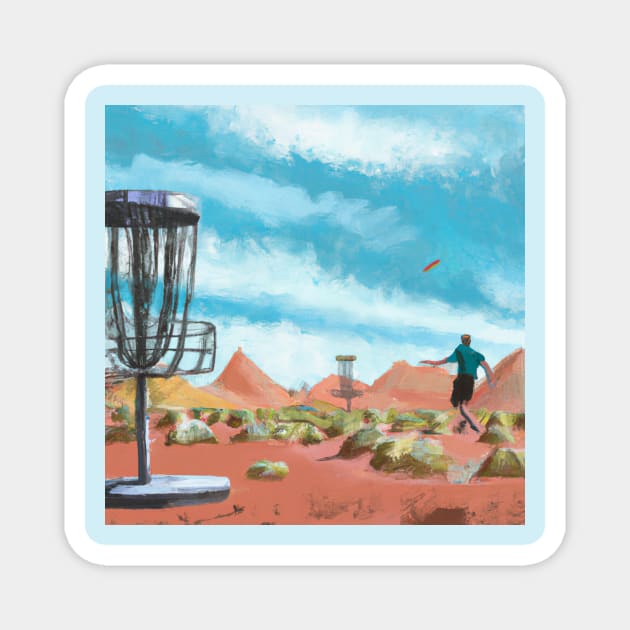 Disc Golf in the High Desert Magnet by Star Scrunch