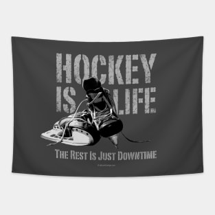 Hockey Is Life Tapestry