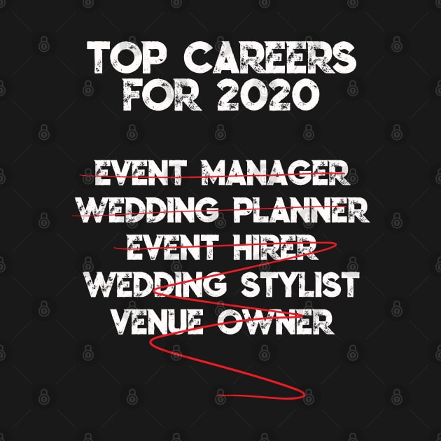 Wedding Event Organizer Planner career life meme - 2020 Edition by Bramblier