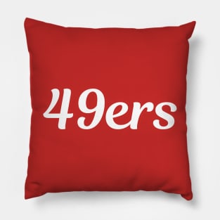 49ers Script Pillow