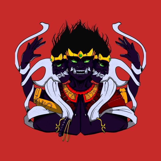 Three-headed oni by The artist show