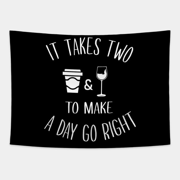 It Takes Two To Make A Day Go Right Tapestry by amalya