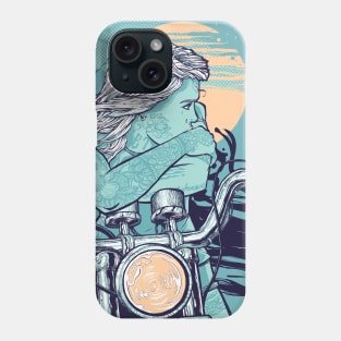 Motorbike girl Phone Case