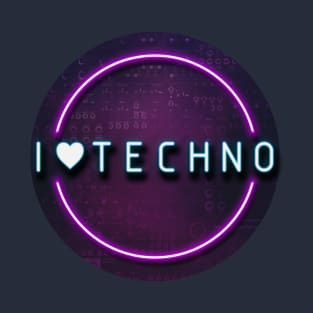 I LOVE TECHNO MUSIC T-Shirt