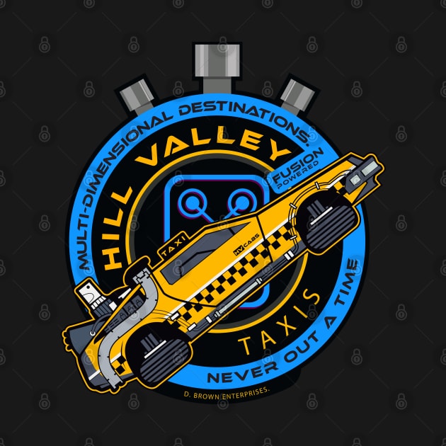 Hill Valley Taxi Company by DeepDiveThreads