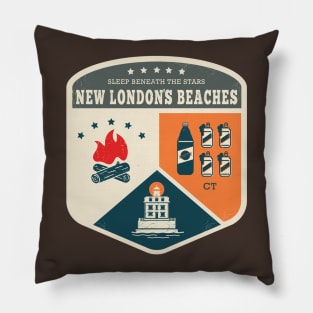 Sleep Beneath the Stars: New London's Beaches Pillow