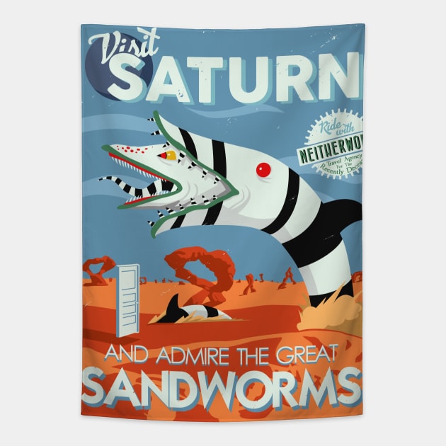 Visit Saturn Tapestry by BER