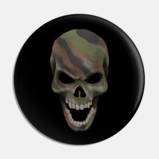 Camo skull Pin