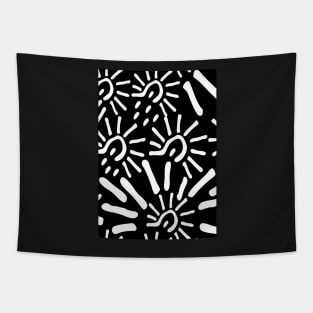 Black & White Pattern Tapestry