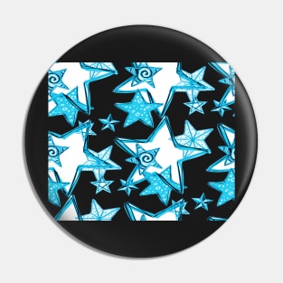 Light Blue Star Pattern Pin