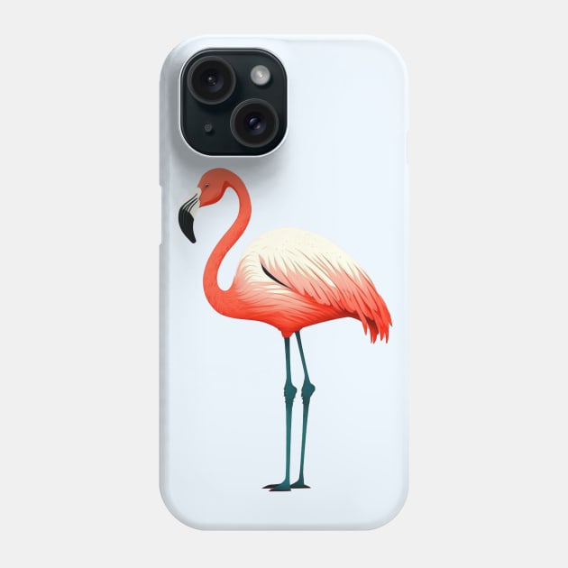 Pink Flamingo Art, Love Flamingos Phone Case by dukito