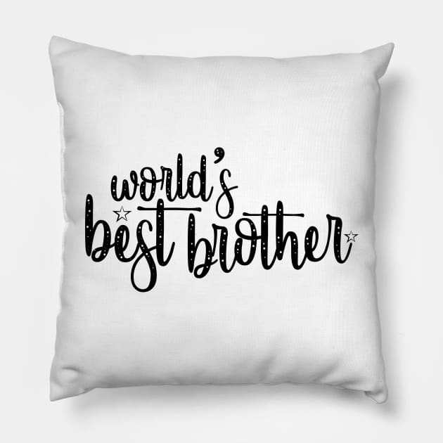 World's Best Brother Pillow by Marija154