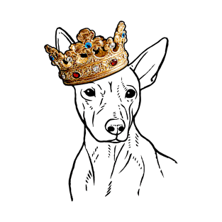 American Hairless Terrier Dog King Queen Wearing Crown T-Shirt