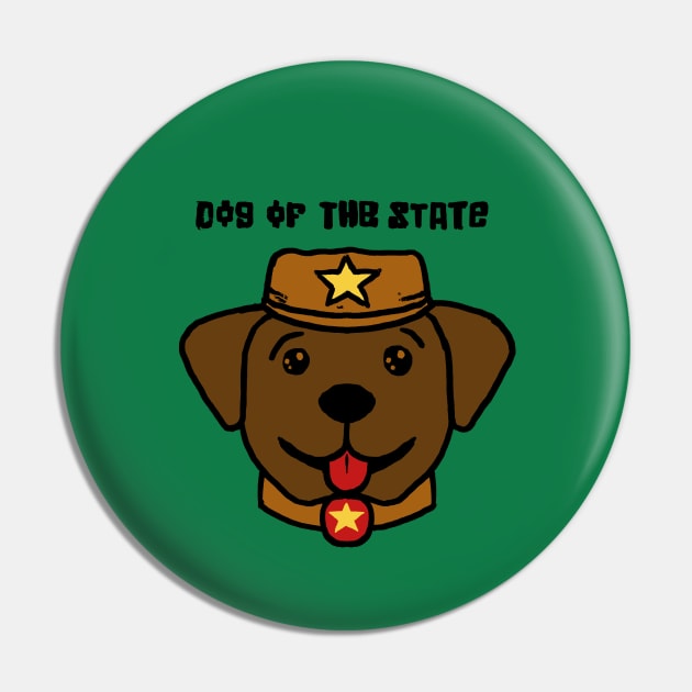 Dog of the State Pin by jonah block
