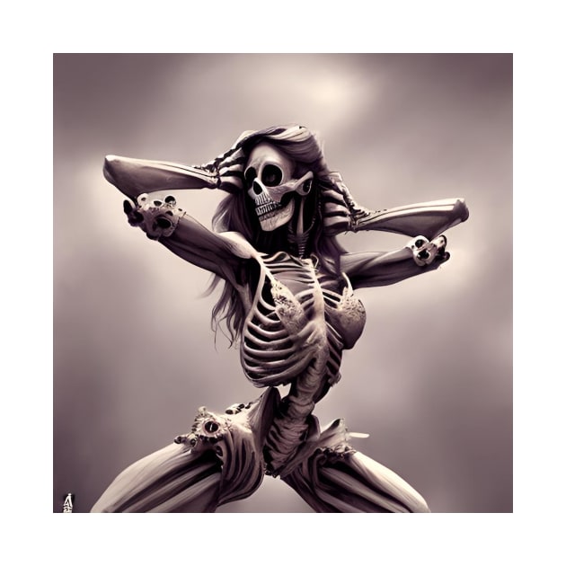 Ballet Skeleton Dancing Gothic by ShopSunday