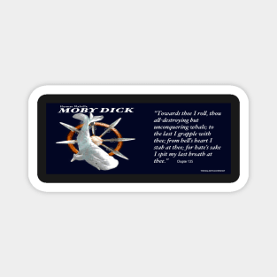 Moby Dick Image and Quote Magnet