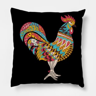 rooster funny gift Pillow