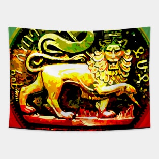 Jah Rastafari Ancient Lion of Judah Design Tapestry