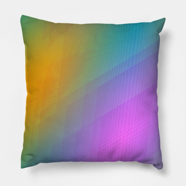 blue green orange abstract texture background pattern Pillow by Artistic_st