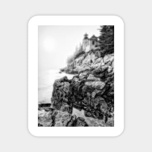 Bass Harbor Lighthouse in Fog B+W Magnet