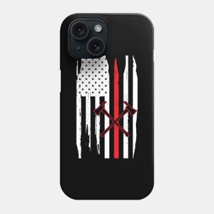 Firefighter in American Flag Phone Case