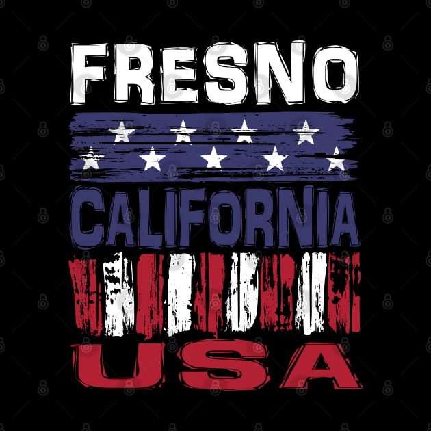 Fresno California USA T-Shirt by Nerd_art