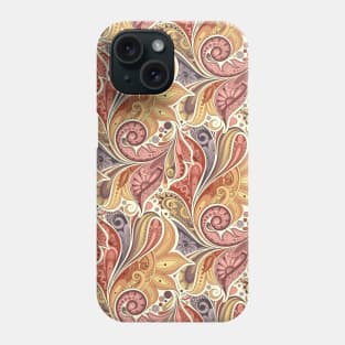 Floral Pattern in Paisley Garden Indian Style Phone Case