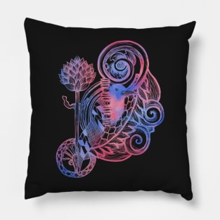 Kelvingrove Mix // Pink and Blue Pillow