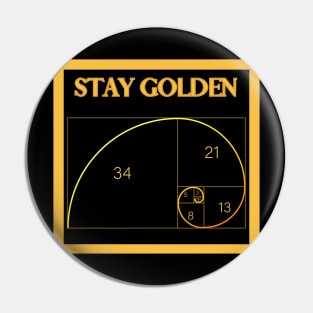 Stay Golden- art is fun Pin