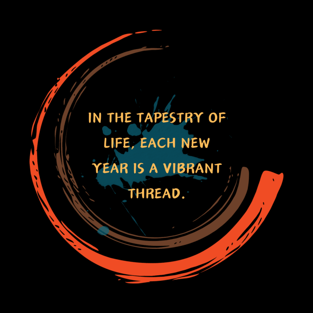 In the tapestry of life, each new year is a vibrant thread. by HALLSHOP