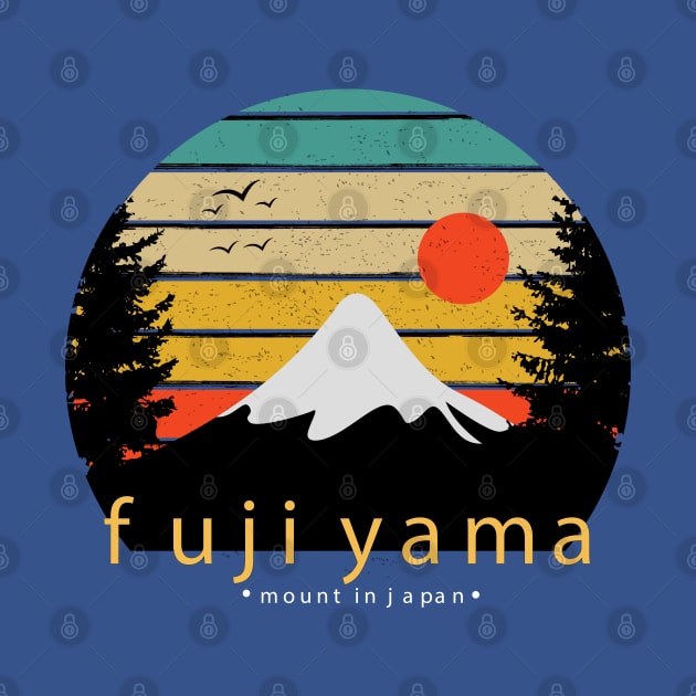 Fujiyama mount japan by Mako Design 