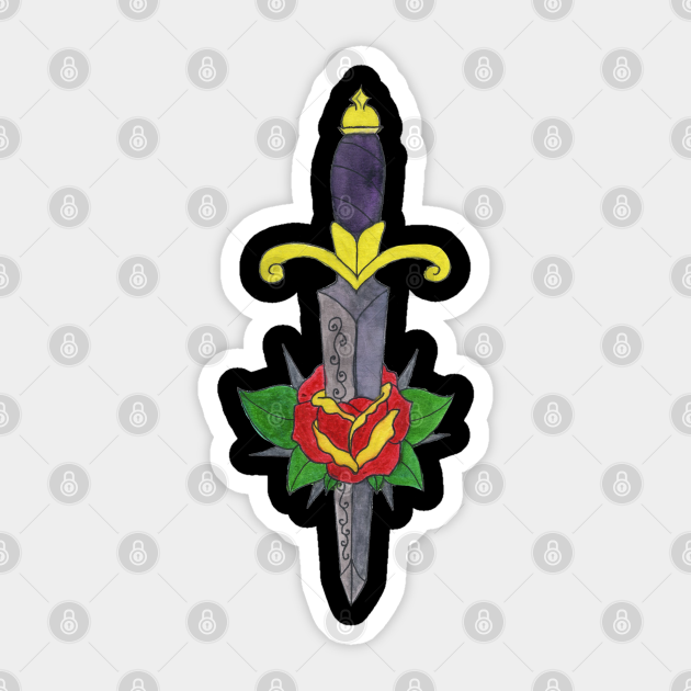 Belladonna Blade Tattoo Art Aufkleber Teepublic De