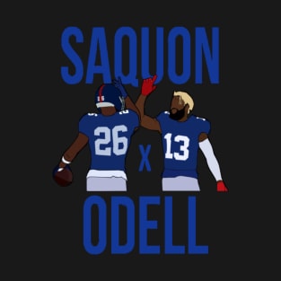 Saquon Barkley and Odell Beckham Jr Saquon x Odell - New York Giants T-Shirt