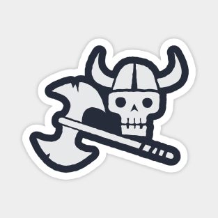 Just a Viking Skull Magnet